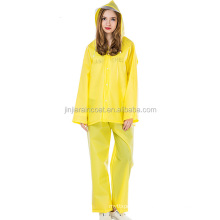 Factory Price Adult Reuseable Men and Women Waterproof EVA Raincoat